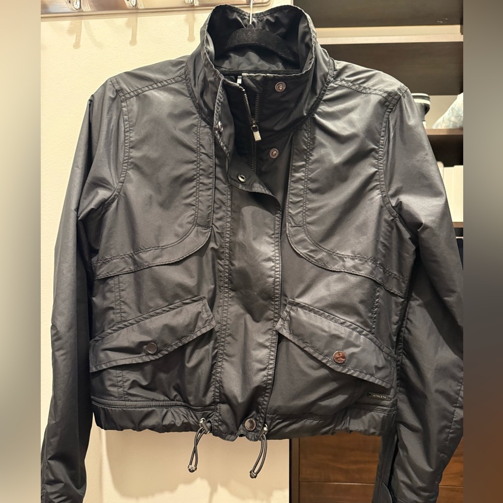 Athleta Charcoal Utility Jacket